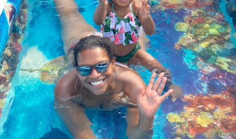 pool time with my daughter